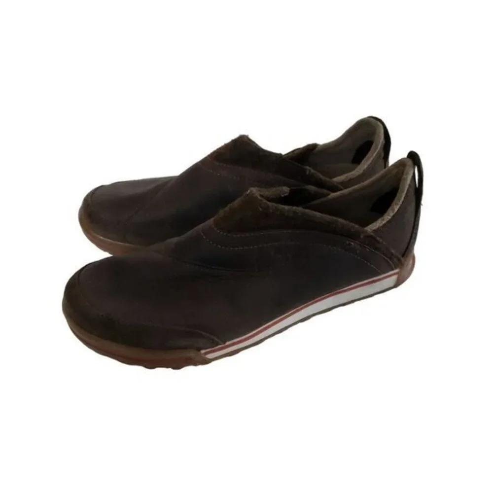 Teva Haley Brown Leather Loafers Womens Shoes Size‎ 8 Pre-Owned